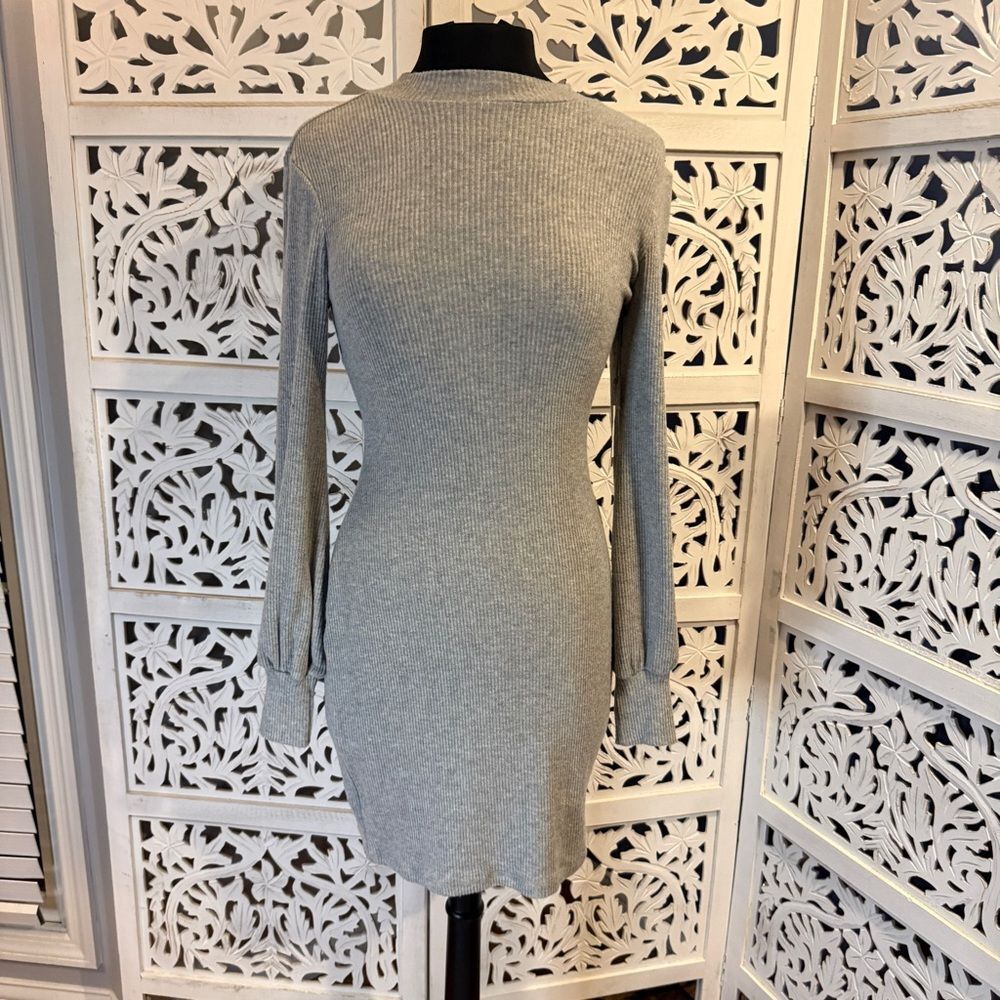 NWT Tart Gray Long Sleeve Knit Dress Sz S